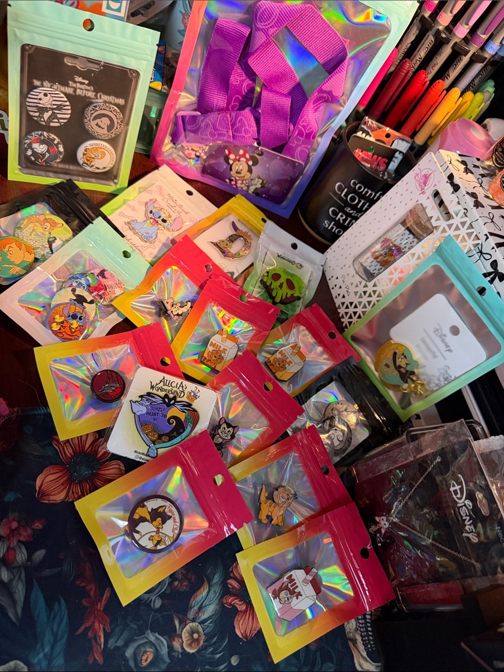 Huge Disney, fantasy pin lot - SEE PICS